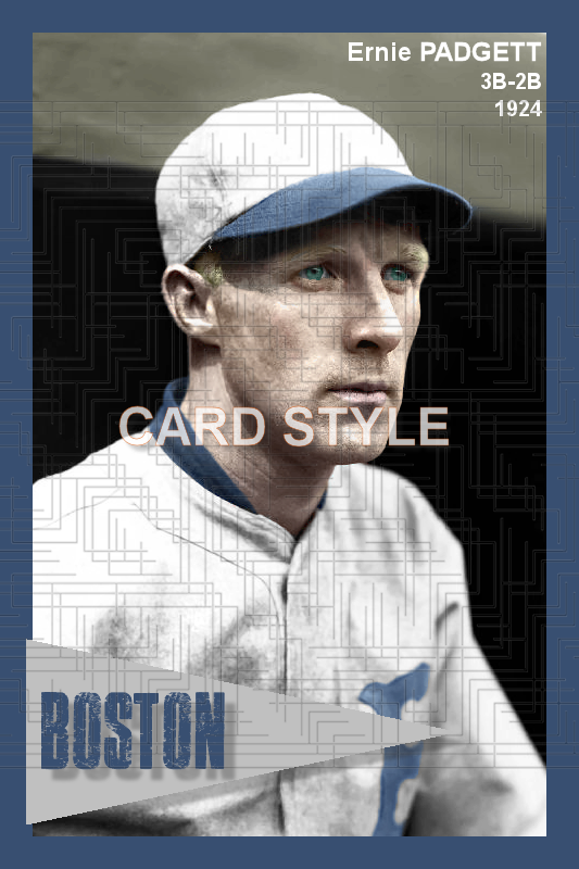 Ernie Padgett - 1924 Boston Braves - choose a size & style