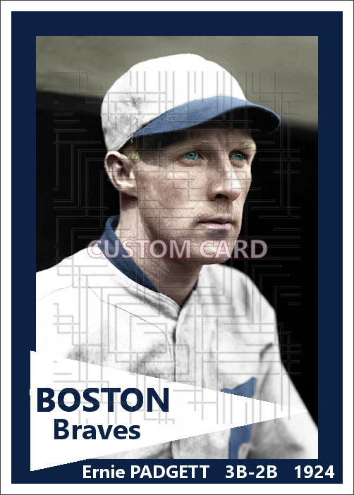Ernie Padgett - 1924 Boston Braves - choose a size & style
