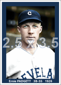 Ernie Padgett - 1926 Cleveland Indians - choose a size & style