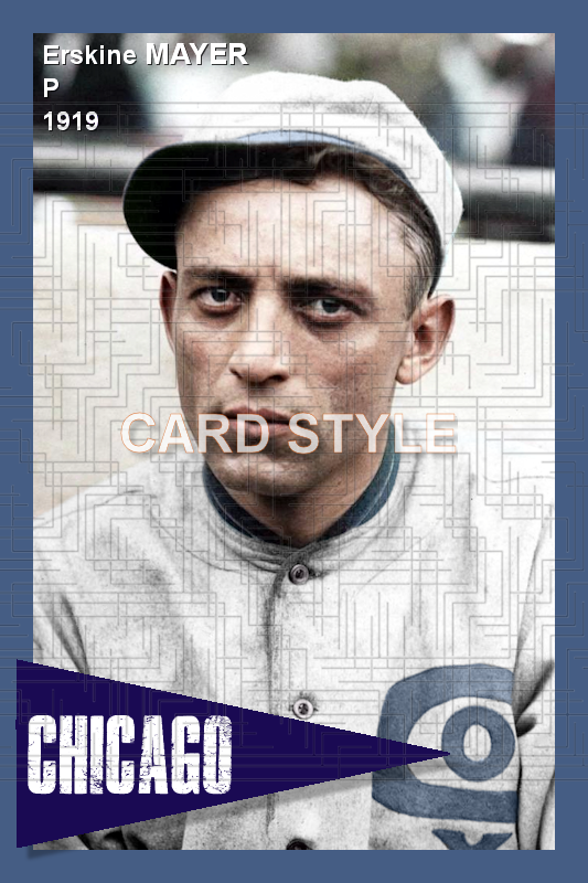 Erskine Mayer - 1919 Chicago White Sox - choose a size & style