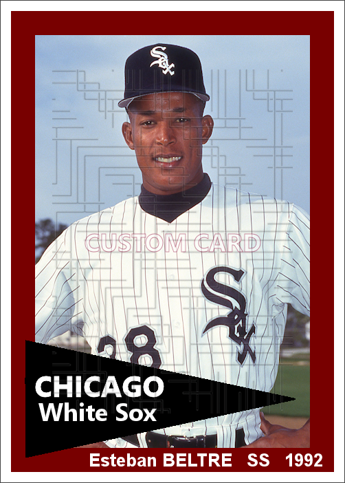 Esteban Beltre - 1992 Chicago White Sox - choose a size & style