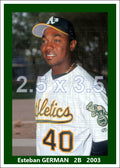 Esteban German - 2003 Oakland Athletics - choose a size & style