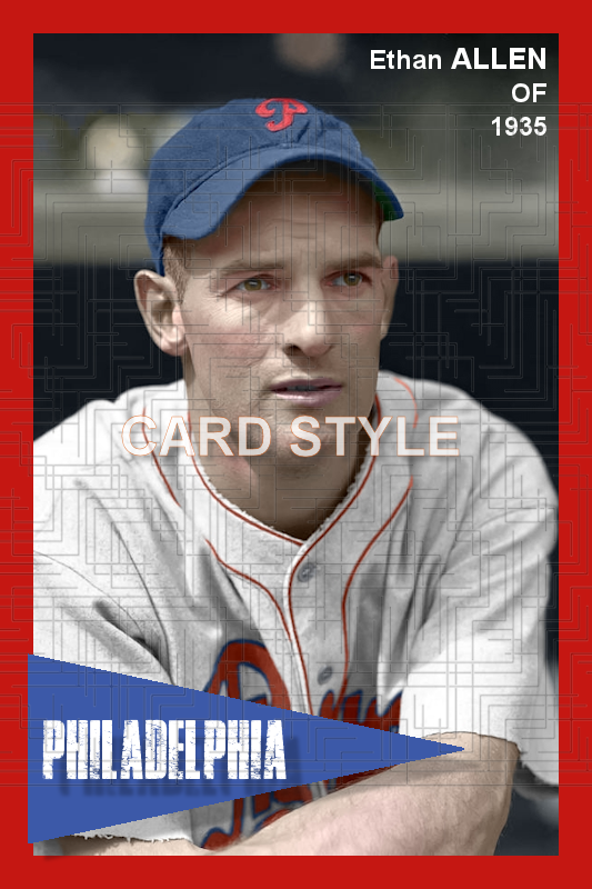 Ethan Allen - 1935 Philadelphia Phillies - choose a size & style