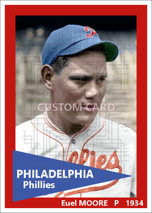 Euel Moore - 1934 Philadelphia Phillies - choose a size & style