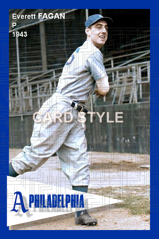 Everett Fagan - 1943 Philadelphia Athletics - choose a size & style