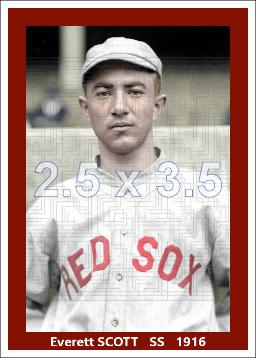 Everett Scott - 1916 Boston Red Sox - choose a size & style