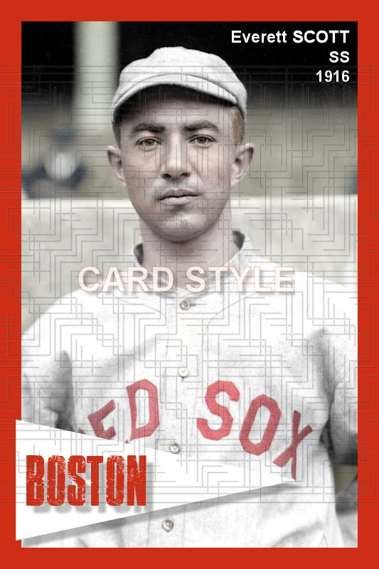 Everett Scott - 1916 Boston Red Sox - choose a size & style