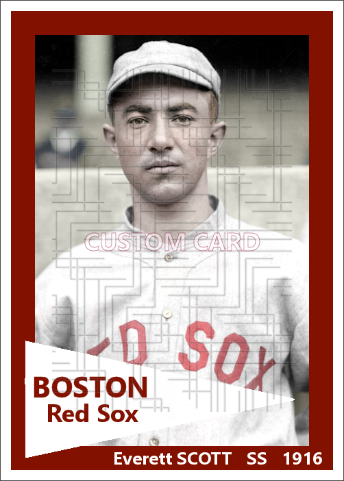 Everett Scott - 1916 Boston Red Sox - choose a size & style