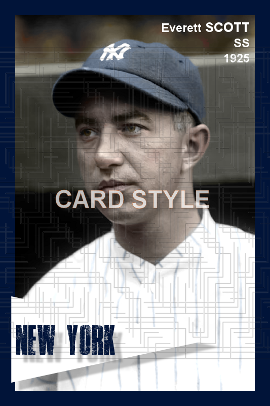 Everett Scott - 1925 New York Yankees - choose a size & style