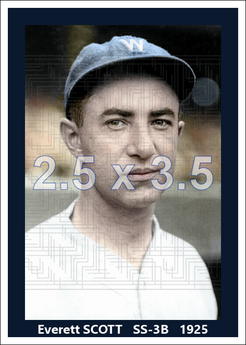 Everett Scott - 1925 Washington Senators - choose a size & style