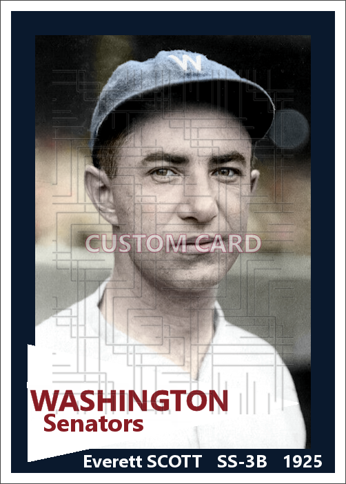 Everett Scott - 1925 Washington Senators - choose a size & style