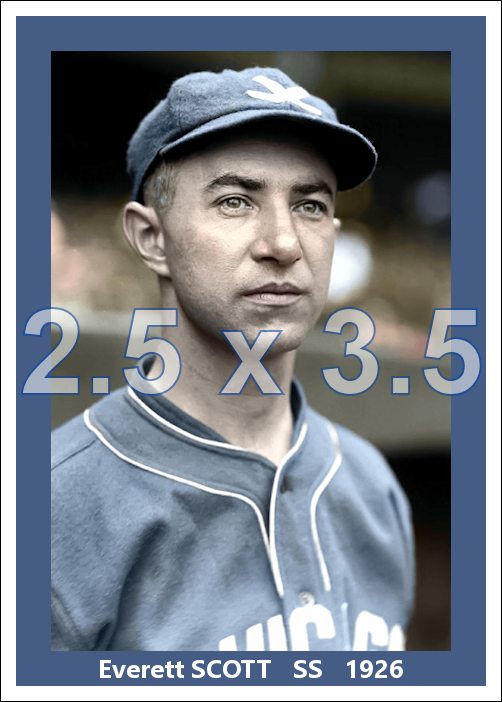 Everett Scott - 1926 Chicago White Sox - choose a size & style