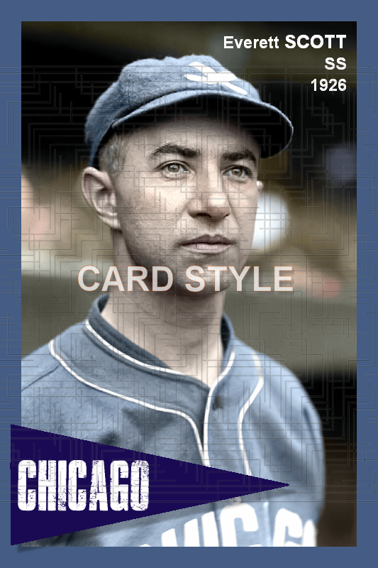 Everett Scott - 1926 Chicago White Sox - choose a size & style