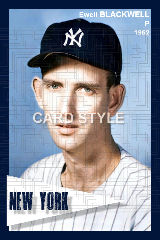 Ewell Blackwell - 1952 New York Yankees - choose a size & style