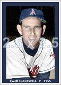 Ewell Blackwell - 1955 Kansas City Athletics - choose a size & style
