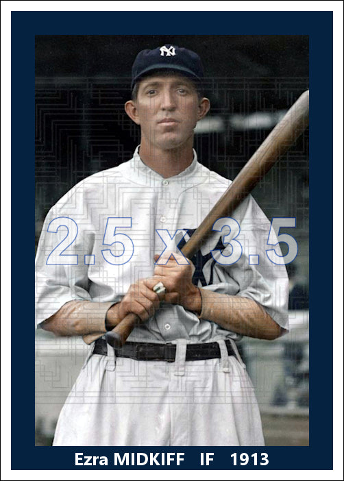 Ezra Midkiff - 1913 New York Yankees - choose a size & style