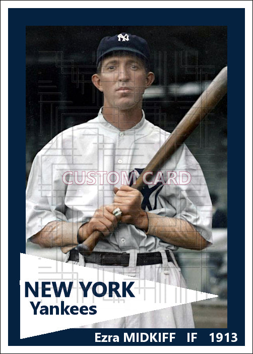 Ezra Midkiff - 1913 New York Yankees - choose a size & style
