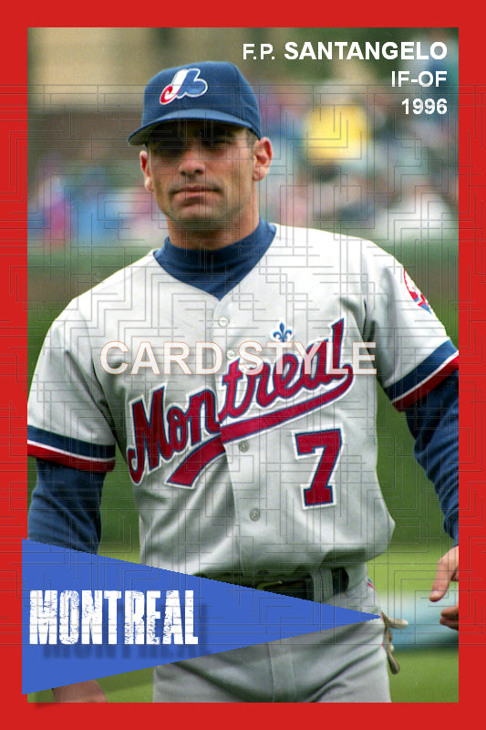 F.P. Santangelo - 1996 Montreal Expos - choose a size & style