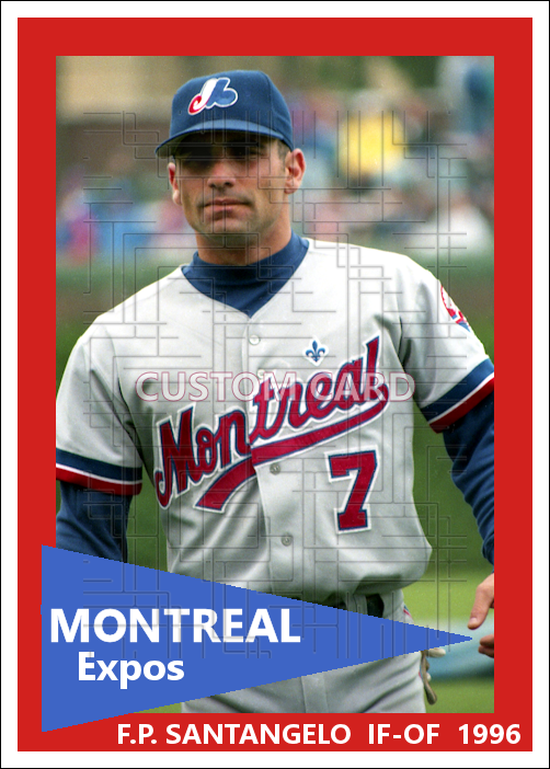 F.P. Santangelo - 1996 Montreal Expos - choose a size & style