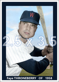 Faye Throneberry - 1958 Washington Senators - choose a size & style