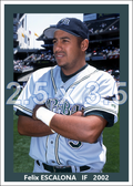 Feliz Escalona - 2002 Tampa Bay Devil Rays - choose a size & style