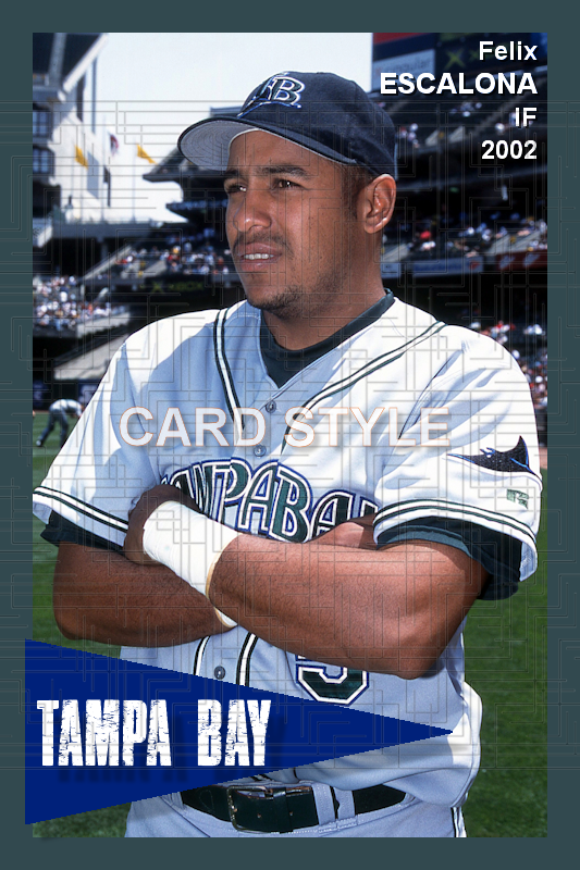Feliz Escalona - 2002 Tampa Bay Devil Rays - choose a size & style