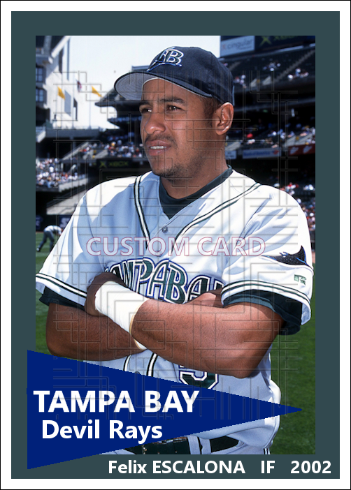 Feliz Escalona - 2002 Tampa Bay Devil Rays - choose a size & style