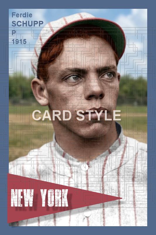Ferdie Schupp - 1915 New York Giants - choose a size & style