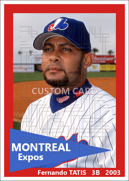 Fernando Tatis - 2003 Montreal Expos - choose a size & style