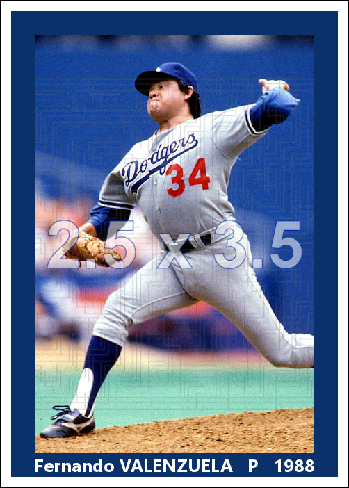 Fernando Valenzuela - 1988 Los Angeles Dodgers - choose a size & style