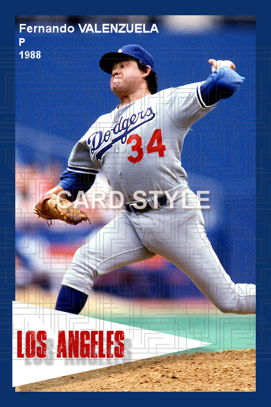 Fernando Valenzuela - 1988 Los Angeles Dodgers - choose a size & style