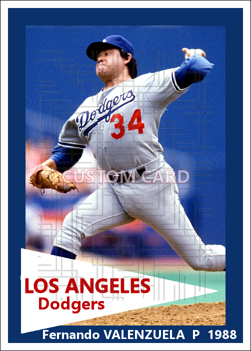 Fernando Valenzuela - 1988 Los Angeles Dodgers - choose a size & style