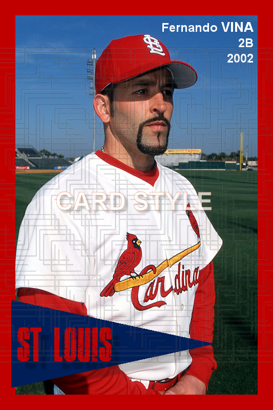 Fernando Vina - 2002 St. Louis Cardinals - choose a size & style