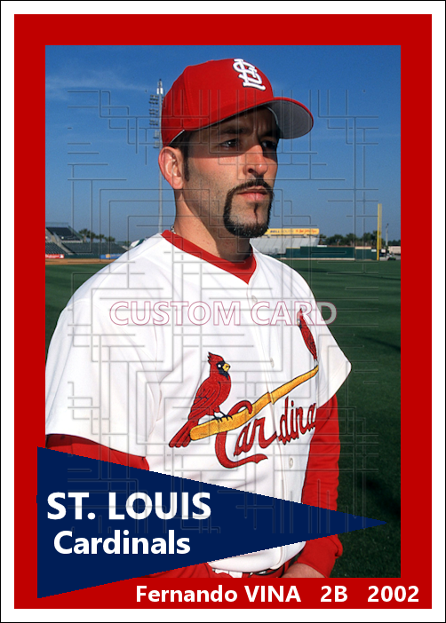 Fernando Vina - 2002 St. Louis Cardinals - choose a size & style