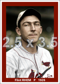 Flint Rhem - 1926 St. Louis Cardinals - choose a size & style