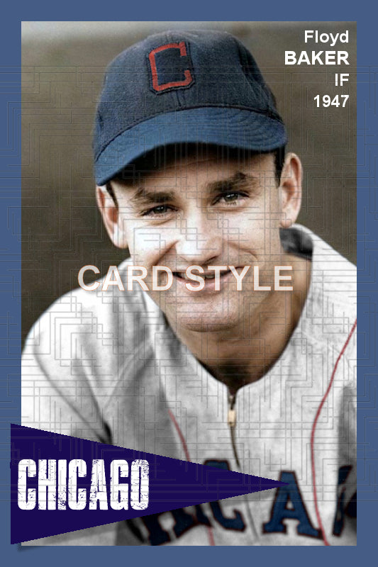 Floyd Baker - 1947 Chicago White Sox - choose a size & style