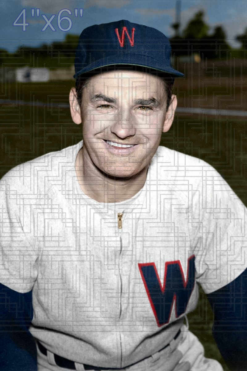Floyd Baker - 1952-53 Washington Senators - choose a size & style