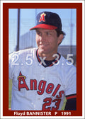 Floyd Bannister - 1991 California Angels - choose a size & style