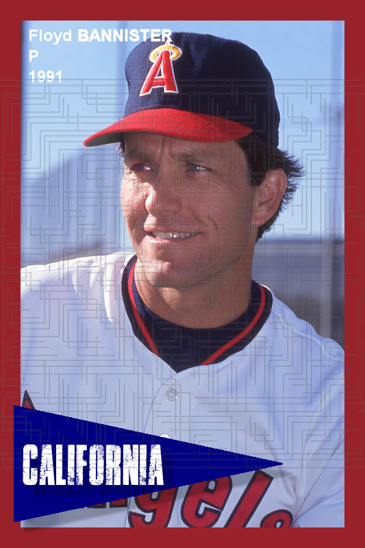 Floyd Bannister - 1991 California Angels - choose a size & style