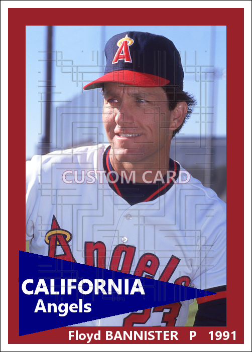 Floyd Bannister - 1991 California Angels - choose a size & style
