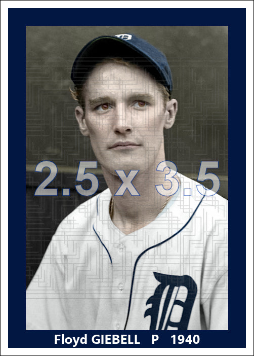 Floyd Giebell - 1940 Detroit Tigers - choose a size & style