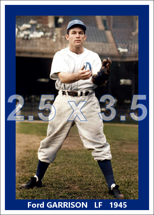 Ford Garrison - 1945 Philadelphia Athletics - choose a size & style