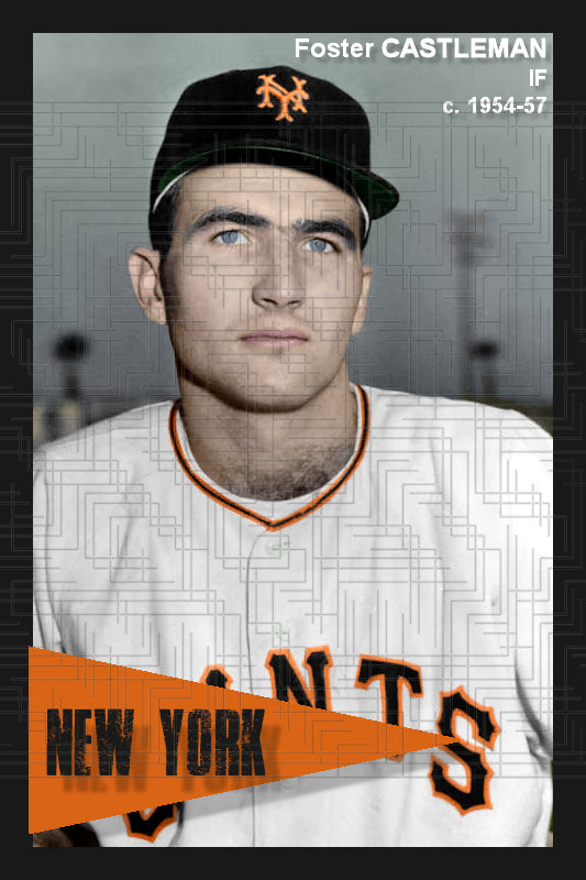 Foster Castleman - 1954-57 New York Giants - choose a size & style