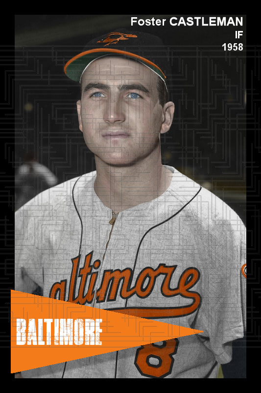 Foster Castleman - 1958 Baltimore Orioles - choose a size & style