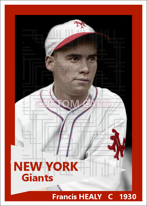 Francis Healy - 1930 New York Giants - choose a size & style