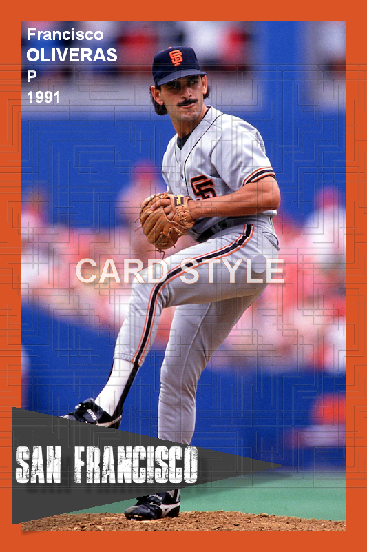 Francisco Oliveras - 1991 San Francisco Giants - choose a size & style