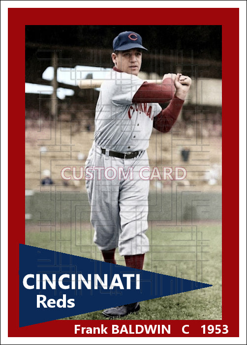 Frank Baldwin - 1953 Cincinnati Reds - choose a size & style