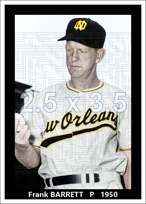 Frank Barrett - 1949-50 New Orleans Pelicans - choose a size & style