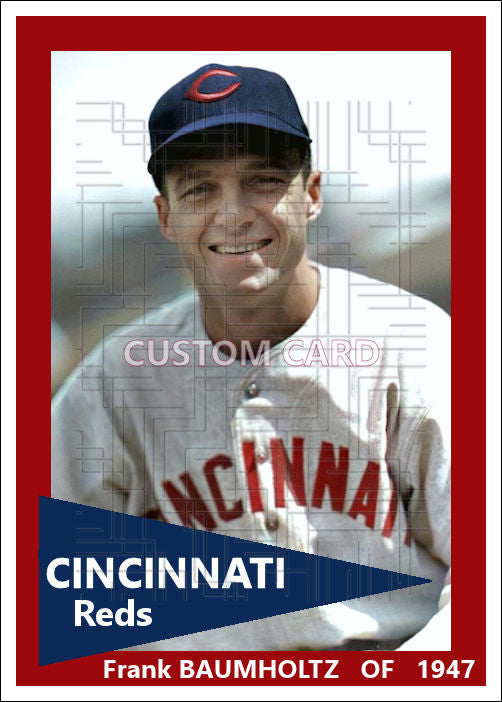 Frank Baumholtz - 1947 Cincinnati Reds - choose a size & style