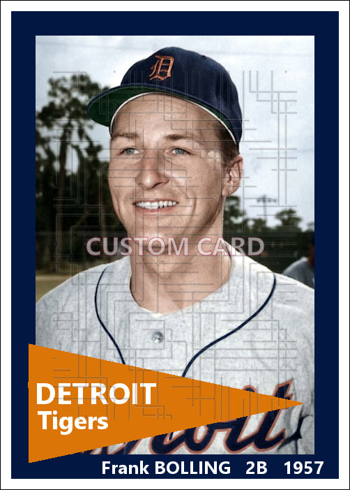 Frank Bolling - 1957 Detroit Tigers - choose a size & style